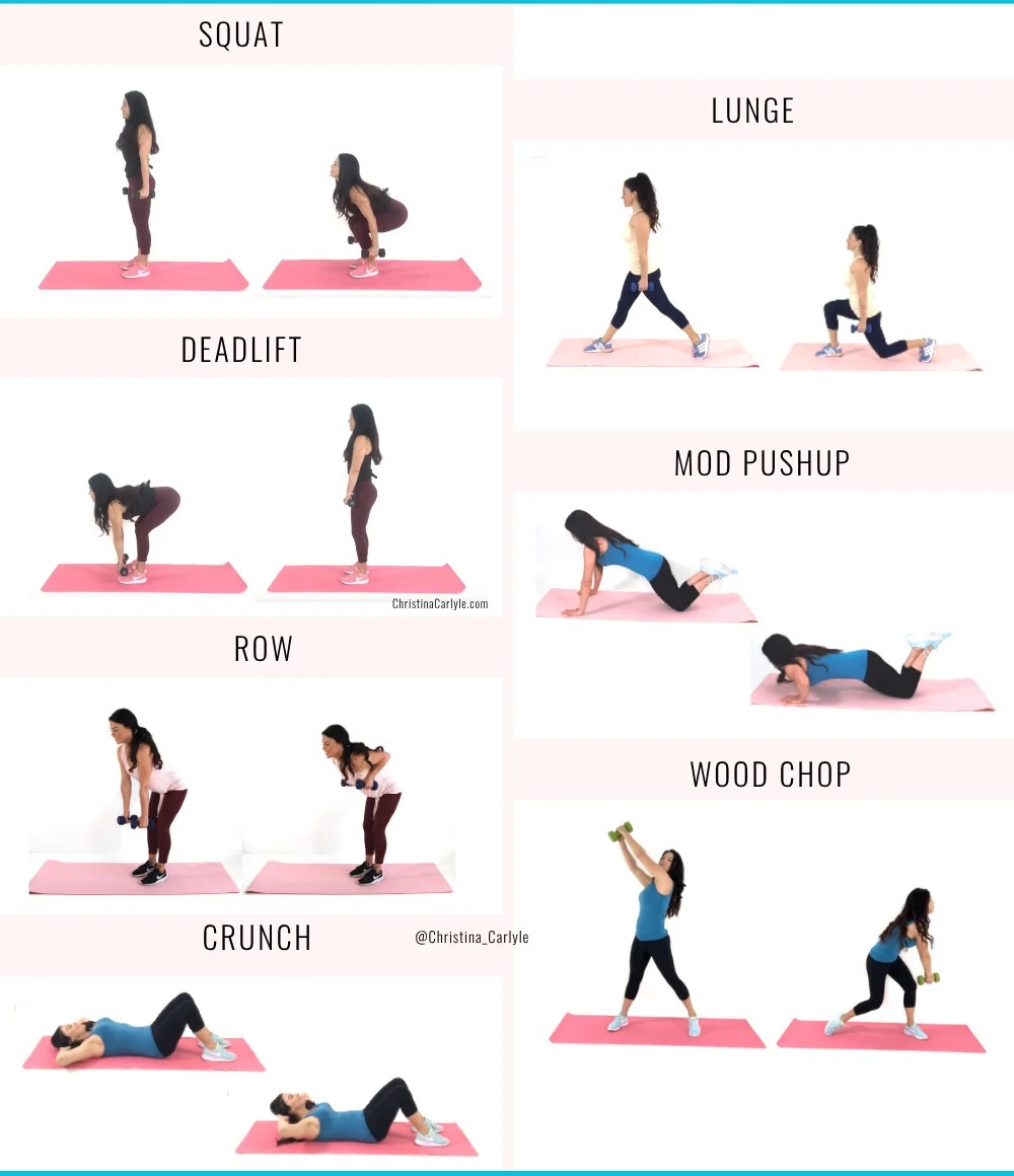 Home push-up strength training session